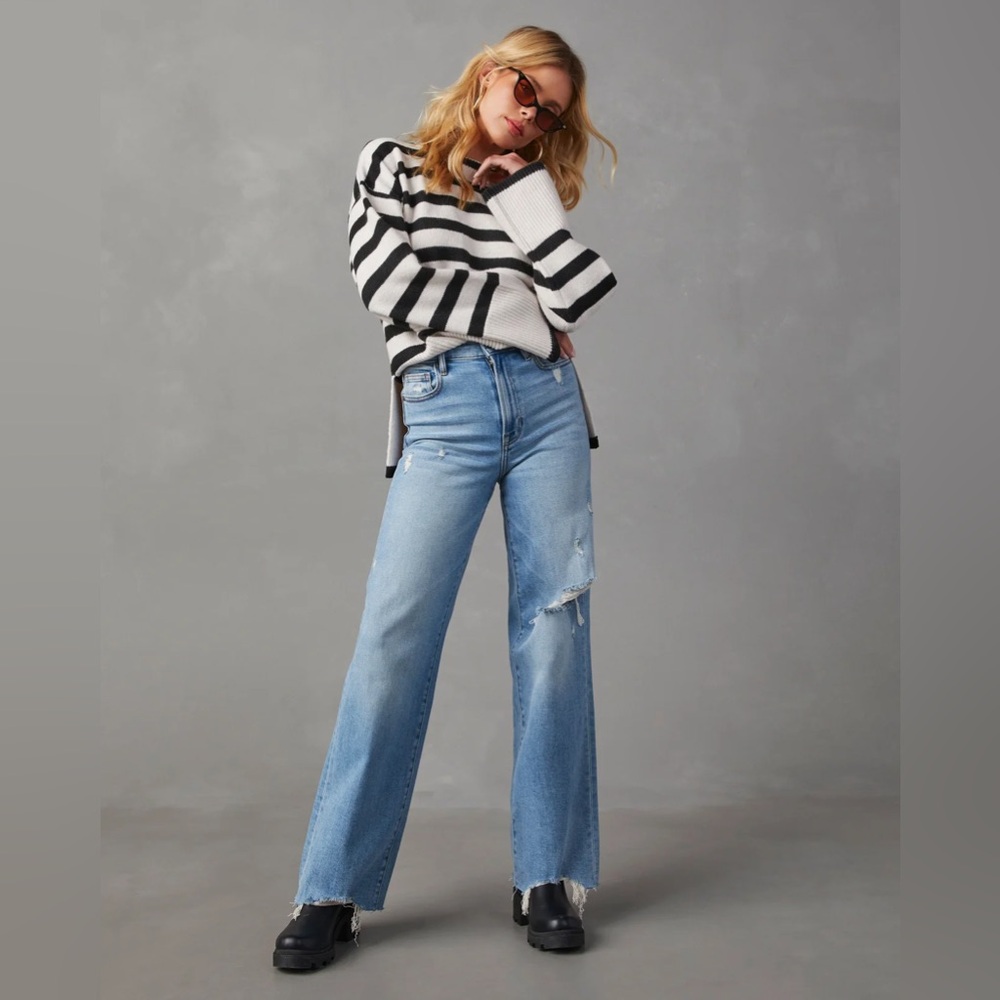 VICI Striped Knit Sweater // L